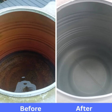 Tank cleaning before after 1