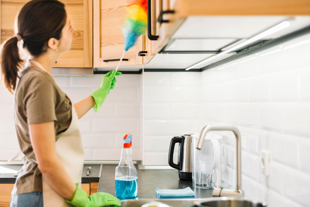 Kitchen cabinet interior exterior cleaning