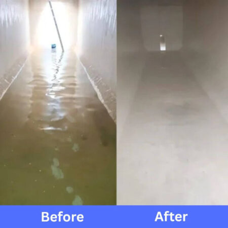 Rooftop and sump tank cleaning