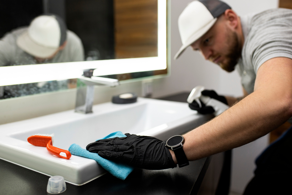 General bathroom cleaning